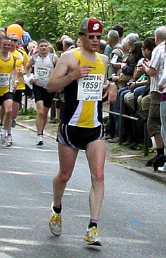 Hamburger Marathon 2009. Christoph Bohn. Ohlsdorf (31. km)