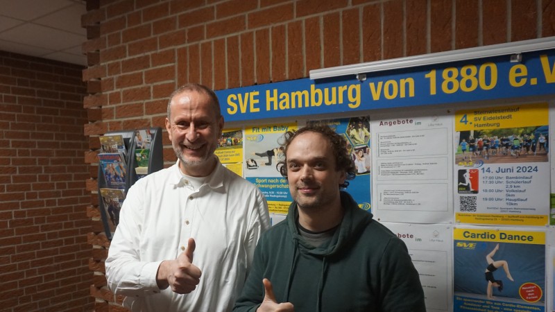 Ich habe mich sehr gefreut, dass sich Bernhard Juergens zu seinem ersten Einsatz für die Elfte bereiterklärte